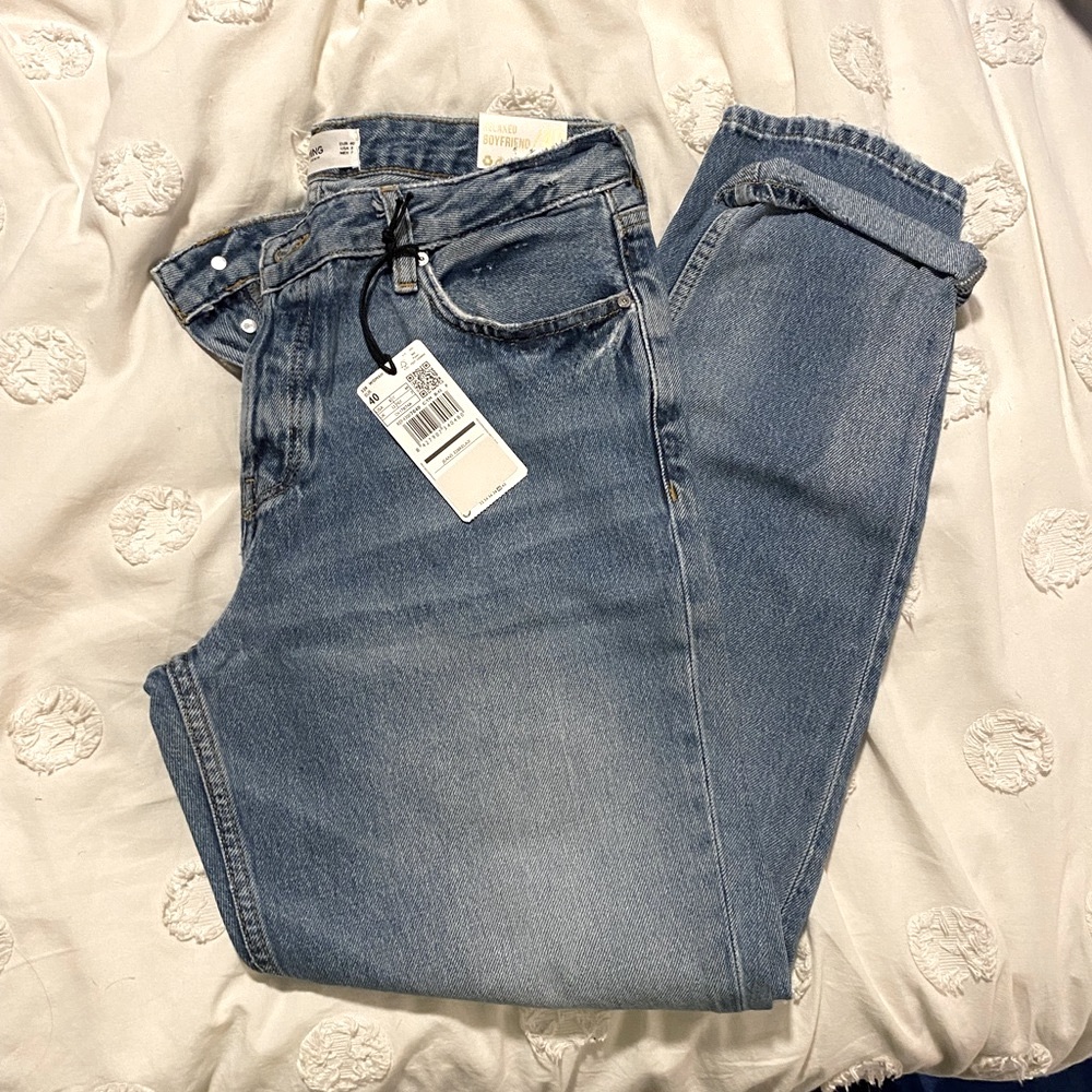 NWT MANGO RELAXED BOYFRIEND JEAN